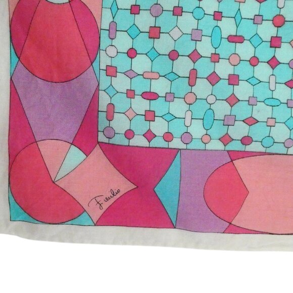 EMILIO PUCCI Geometric print cotton bandana scarf - Picture 4 of 5